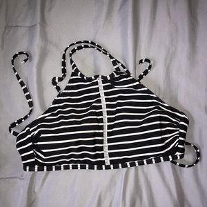 Striped bikini top